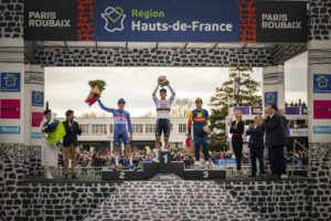 Podium Paris Roubaix 2024