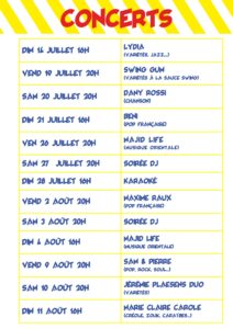 Programmation 2024 concerts village été Roubaix