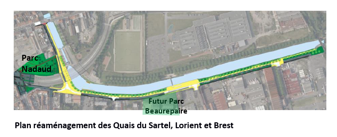 Plan de réaménagement des quais du Sartel