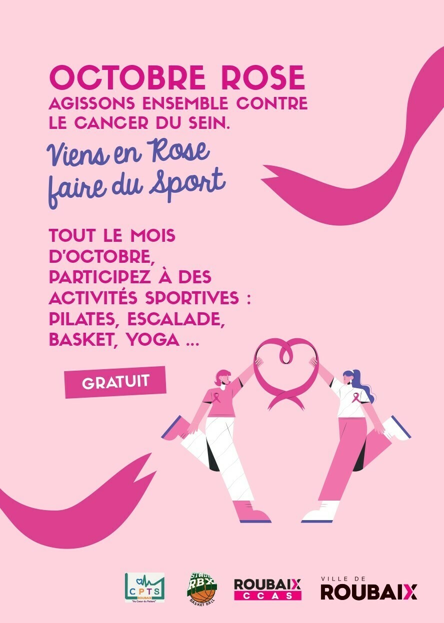 Affiche Octobre Rose 2024 Sports